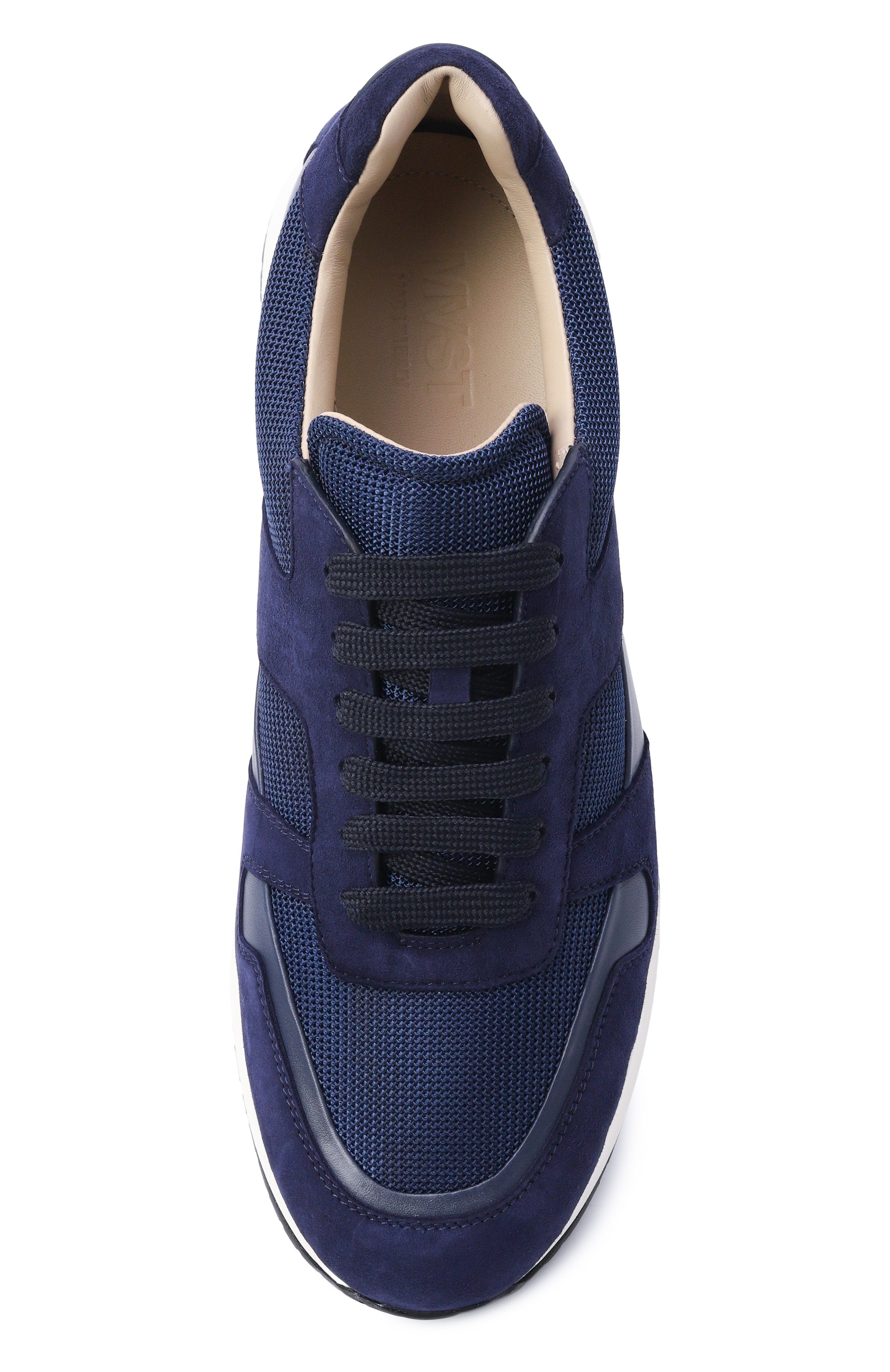 Комбинированные кроссовки MVST темно-синего цвета по цене 94250 руб., арт. SNEAKER 7/CALFSKIN+SUEDE+NYL0N, фото 5 Комбинированные кроссовки MVST, арт. SNEAKER 7/CALFSKIN+SUEDE+NYL0N, фото 5