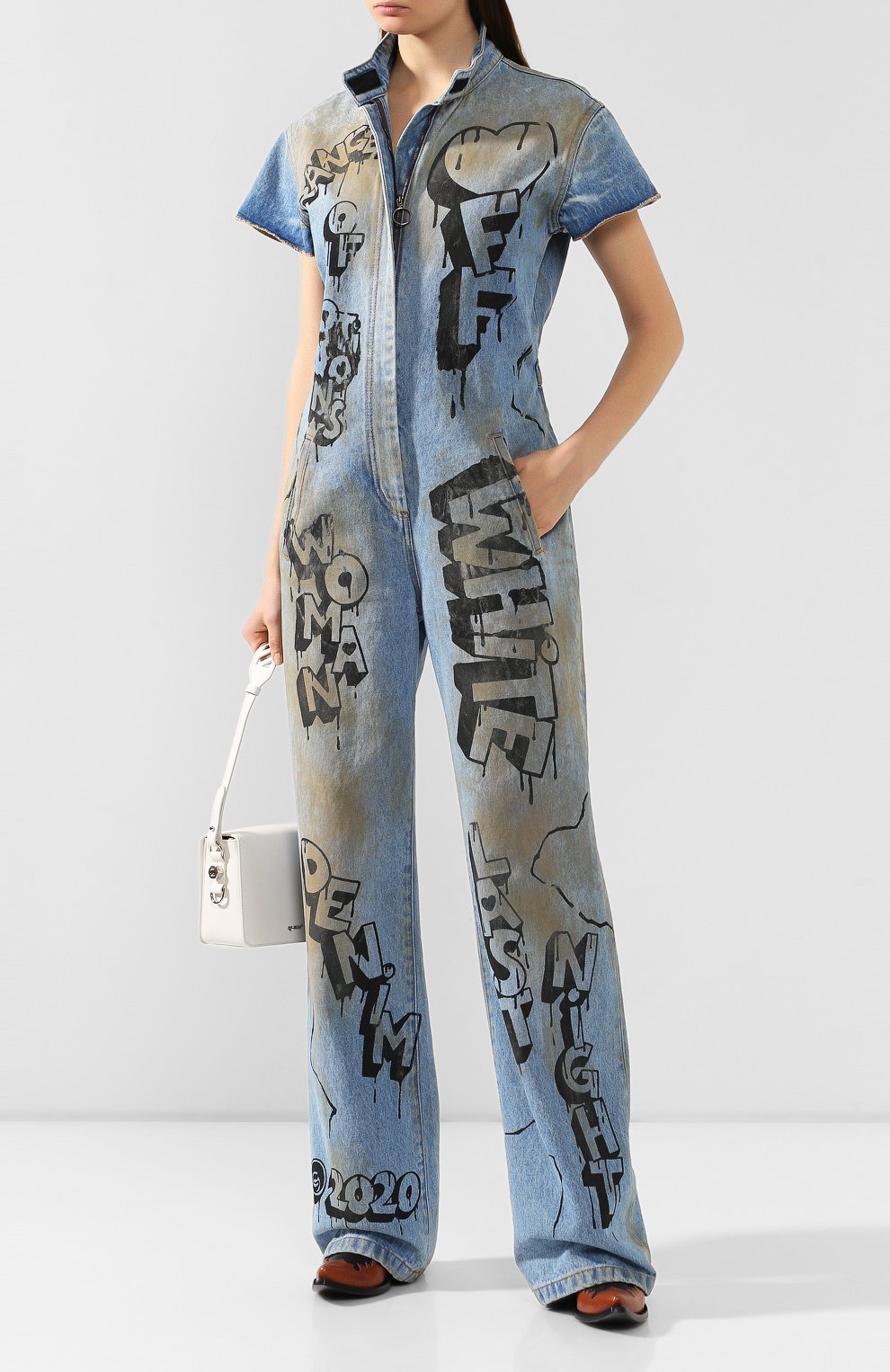 Джинсовый комбинезон OFF-WHITE, арт. 0WY0001F197730627110, фото 2