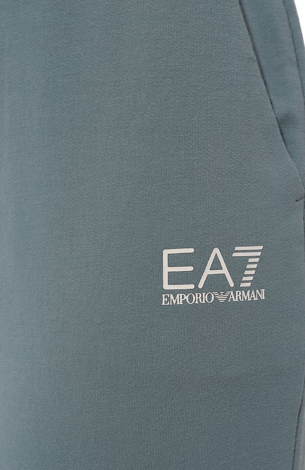 Хлопковые джоггеры EA7 голубого цвета по цене 10400 руб., арт. 8NTP85/TJTXZ, фото 5 Хлопковые джоггеры EA7, арт. 8NTP85/TJTXZ, фото 5