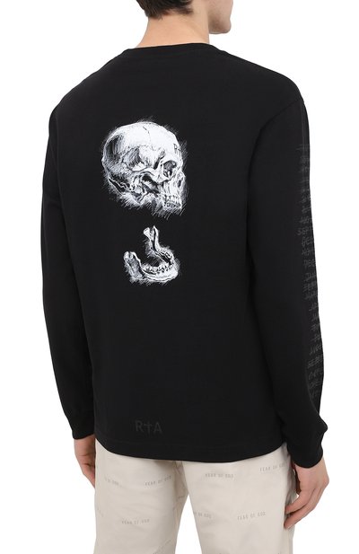 Хлопковый лонгслив RTA, арт. MF094-49BLK2, фото 4