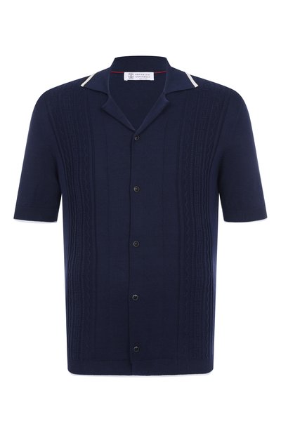 Мужская хлопковая рубашка BRUNELLO CUCINELLI, арт. M29203415