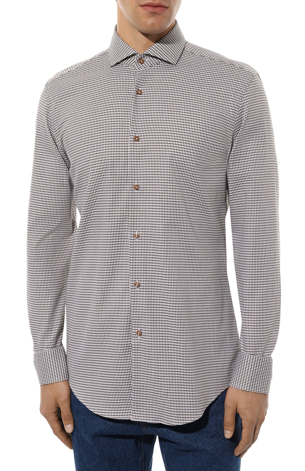 Хлопковая рубашка BOSS, арт. 50496316, фото 3