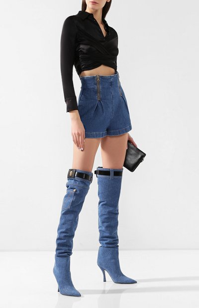 Текстильные ботфорты VERSACE, арт. DSR7670/DEN5V, фото 2