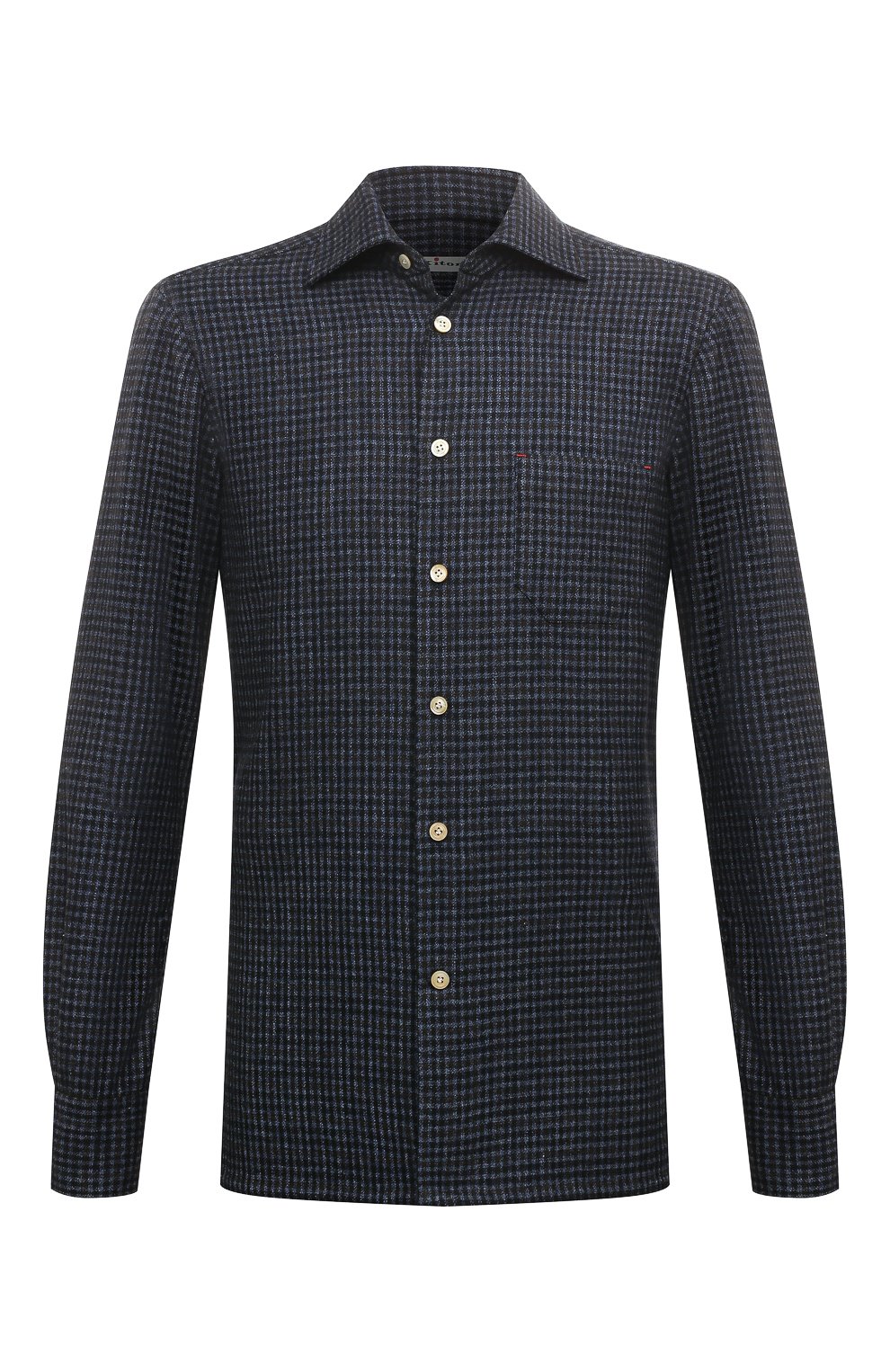 Рубашка из шерсти и шелка KITON, арт. UMCNERK0143C02, фото 1