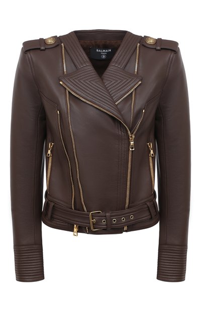 Женская кожаная куртка BALMAIN, арт. UF08253/L069