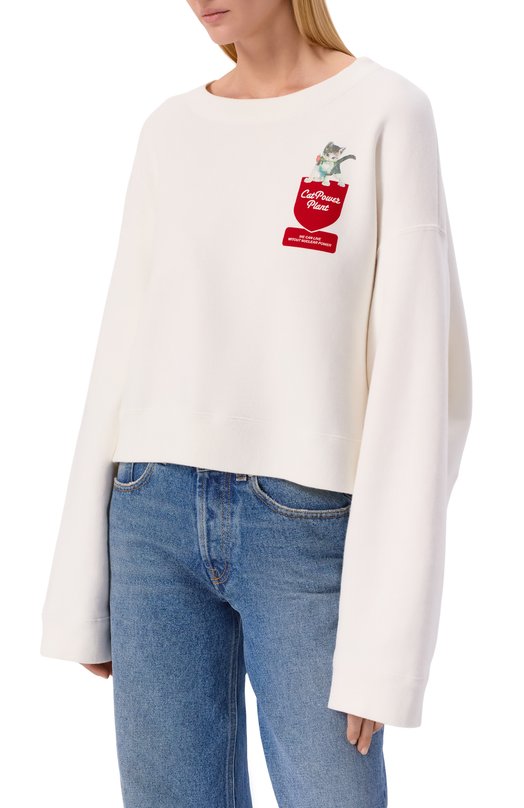 Хлопковый свитшот Undercover UC2E8802-3 Белый  UC2E8802-3 Фото 3