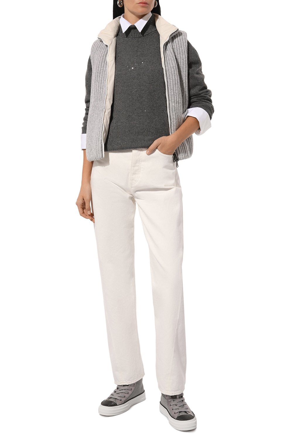 Текстильные кеды BRUNELLO CUCINELLI, арт. MZ25G2761P, фото 2