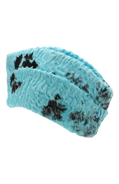 Пилотка из меха каракульчи FURLAND бирюзового цвета по цене 64580 руб., арт. 0140903810079200000, фото 2 Пилотка из меха каракульчи FURLAND, арт. 0140903810079200000, фото 2
