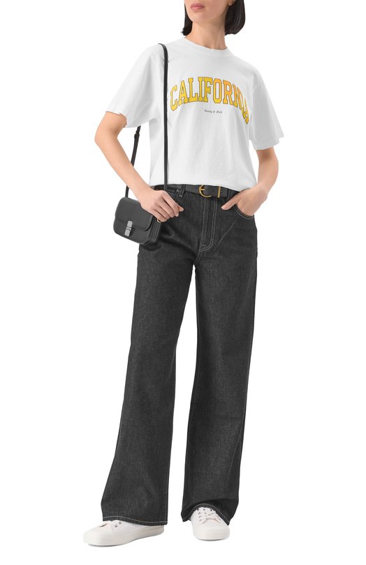 Хлопковая футболка Sporty and Rich T0043508501WH01 Белый  T0043508501WH01 Фото 6