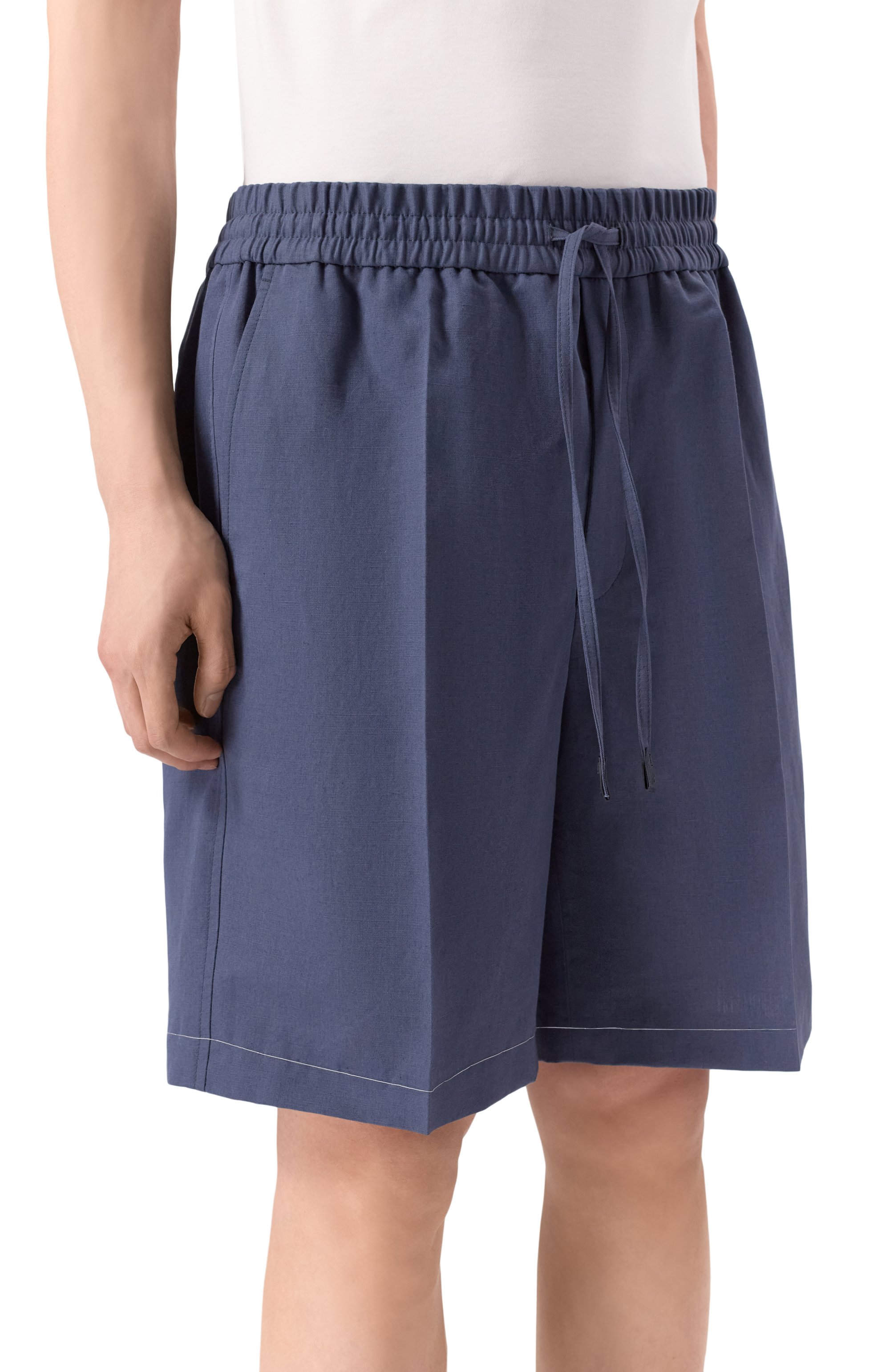 Шорты изо льна и хлопка BRIONI, арт. RP3G0L/PA106, фото 3