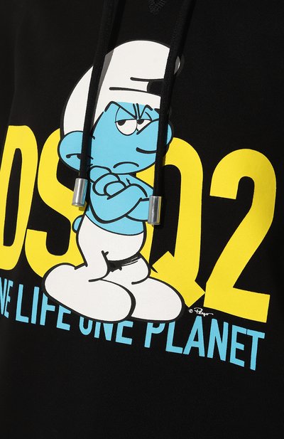 Хлопковое худи dsquared2 x the smurfs DSQUARED2, арт. S73GU0099/S25590, фото 5