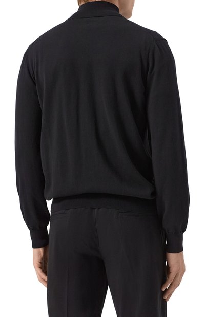 Хлопковый кардиган CANALI черного цвета по цене 52750 руб., арт. C0022/MK00145, фото 4 Хлопковый кардиган CANALI, арт. C0022/MK00145, фото 4