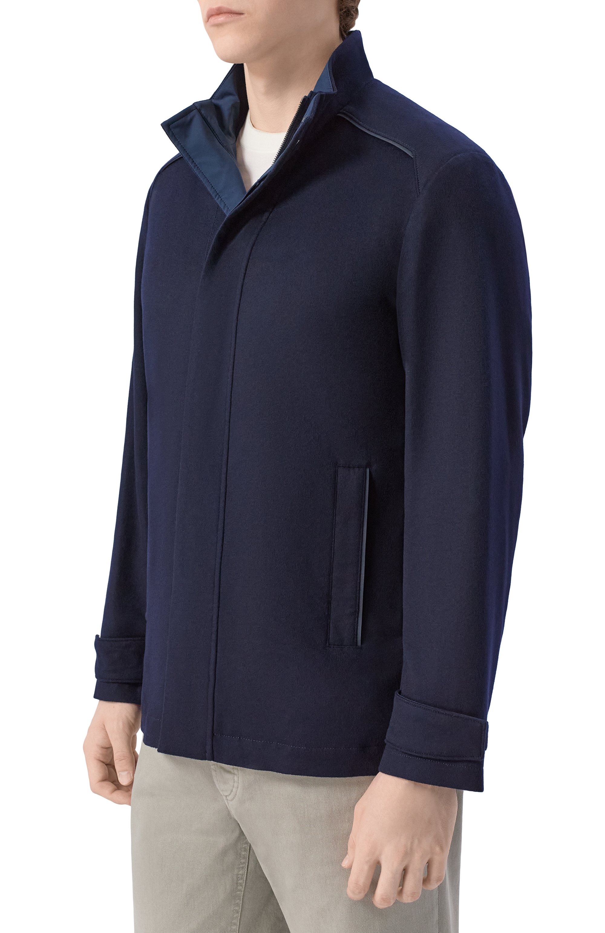 Кашемировая куртка PAUL&SHARK темно-синего цвета по цене 351500 руб., арт. 26412307, фото 3 Кашемировая куртка PAUL&SHARK, арт. 26412307, фото 3