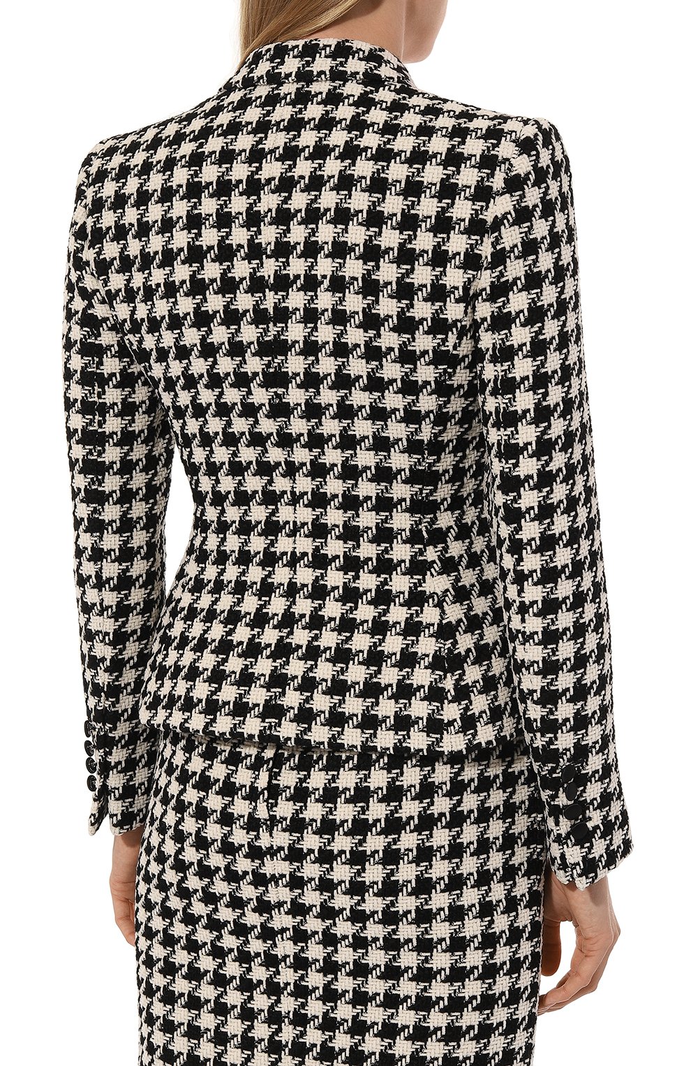 Жакет из шерсти и хлопка DOLCE & GABBANA, арт. F29ZJT/FQ3F0, фото 4