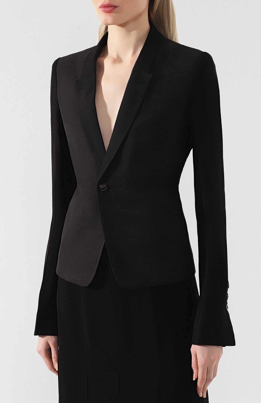 Жакет из смеси хлопка и шелка RICK OWENS, арт. RP19S6738/C0MT4, фото 3