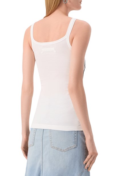 Хлопковый топ MARNI белого цвета по цене 48000 руб., арт. THJE0364PY/USCX69, фото 4 Хлопковый топ MARNI, арт. THJE0364PY/USCX69, фото 4