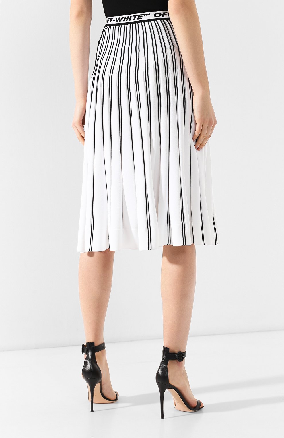 Юбка из вискозы OFF-WHITE, арт. 0WHL003R19C980570100, фото 4