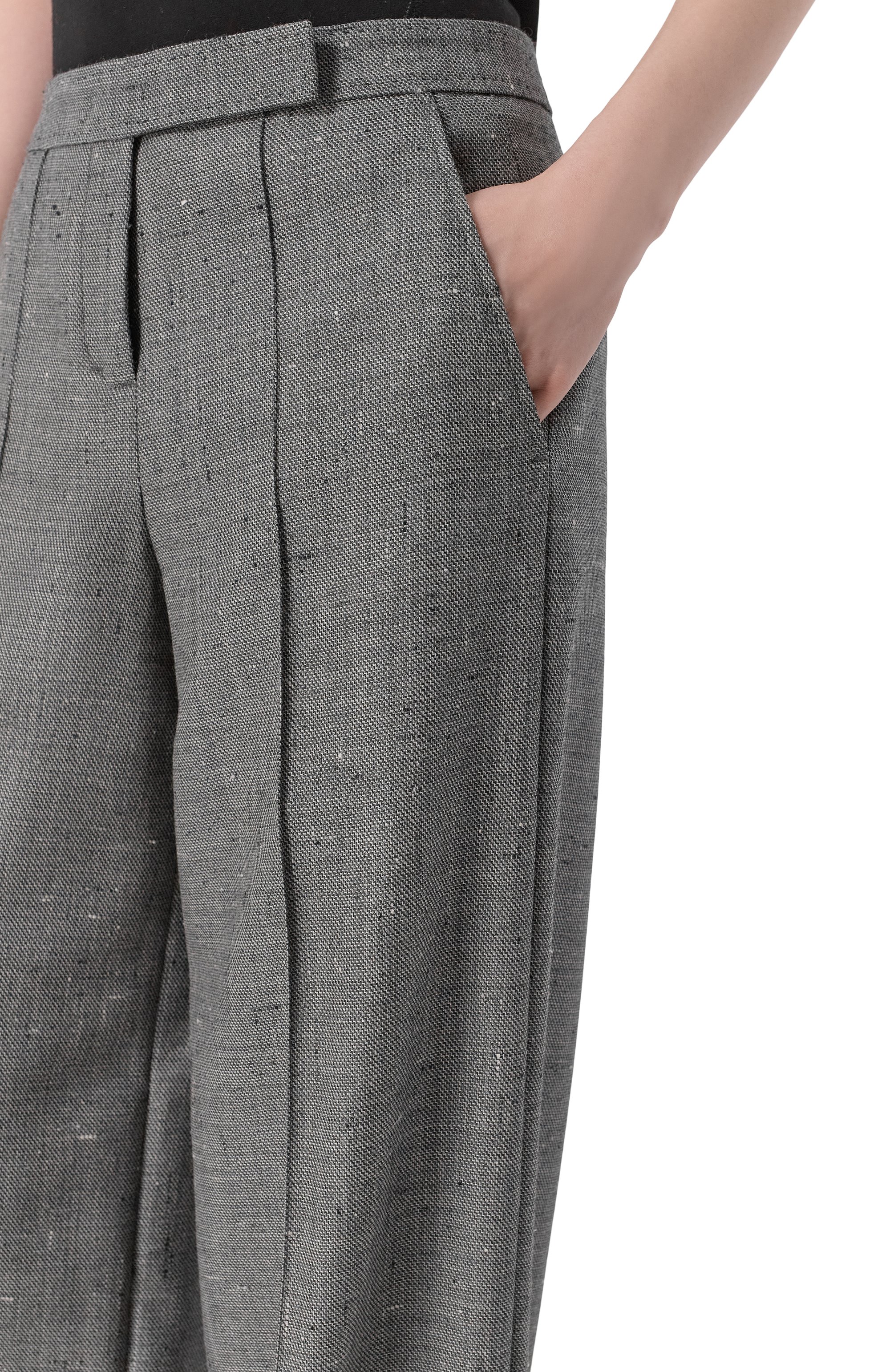 Шерстяные брюки DOROTHEE SCHUMACHER серого цвета по цене 76200 руб., арт. 240203, фото 5 Шерстяные брюки DOROTHEE SCHUMACHER, арт. 240203, фото 5