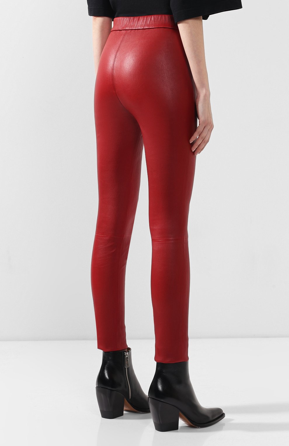 Кожаные легинсы HELMUT LANG, арт. J07HW201, фото 4