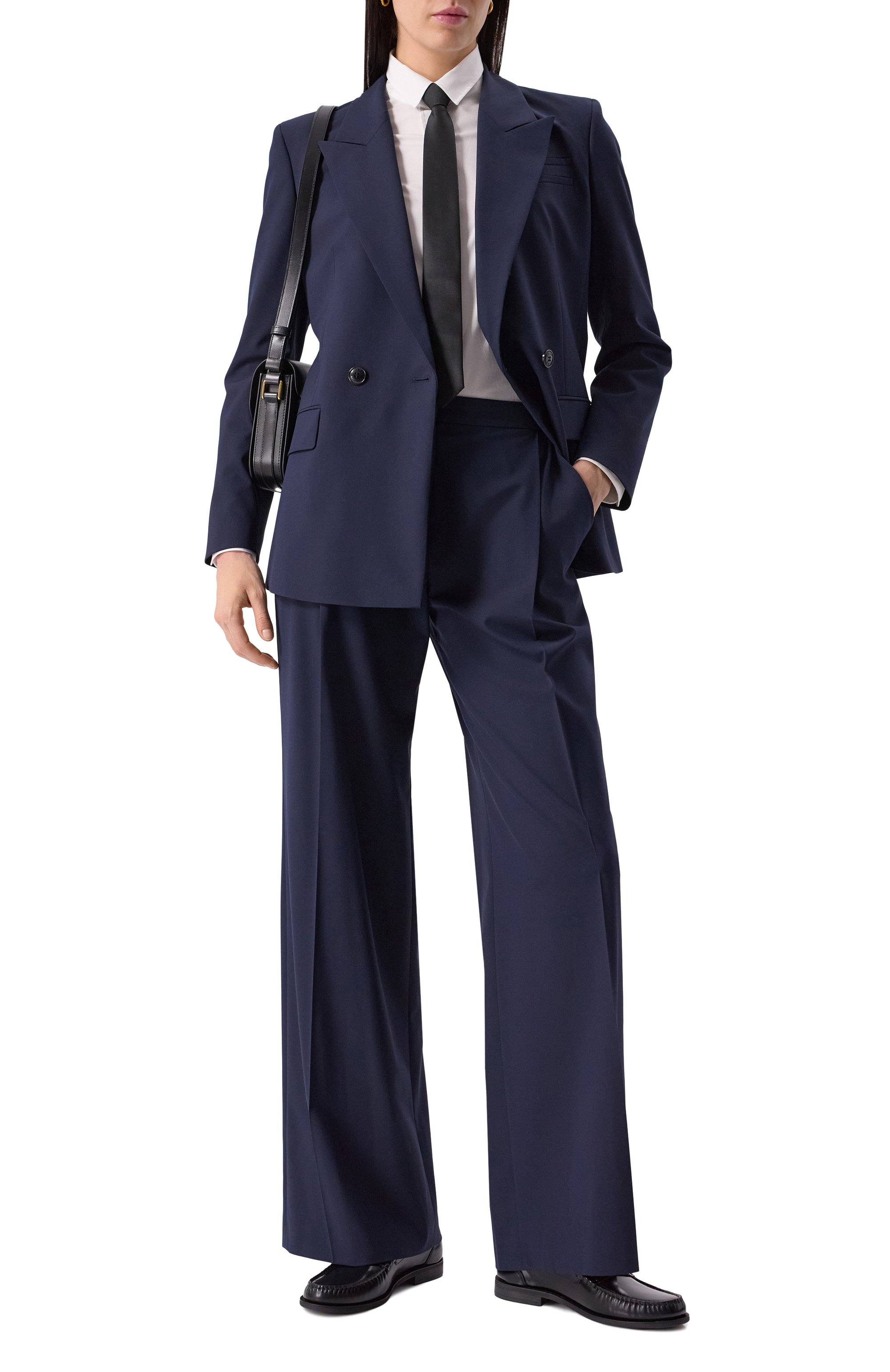 Кожаные пенни-лоферы lycia BOSS черного цвета по цене 29850 руб., арт. 50536344, фото 2 Кожаные пенни-лоферы lycia BOSS, арт. 50536344, фото 2