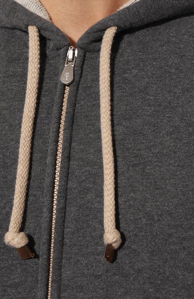 Хлопковая толстовка BRUNELLO CUCINELLI, арт. MTU23B2225, фото 5