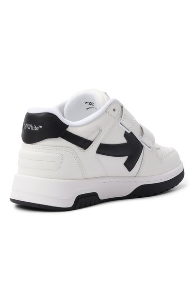 Комбинированные кеды out of office OFF-WHITE белого цвета по цене 47800 руб., арт. 0BIA008C99LEA002_001, фото 3 Комбинированные кеды out of office OFF-WHITE, арт. 0BIA008C99LEA002_001, фото 3