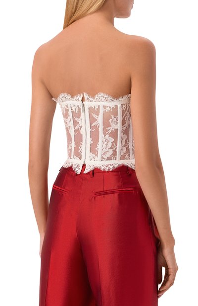 Хлопковый топ-бюстье DOLCE & GABBANA, арт. F72X4T/HLMQJ, фото 4