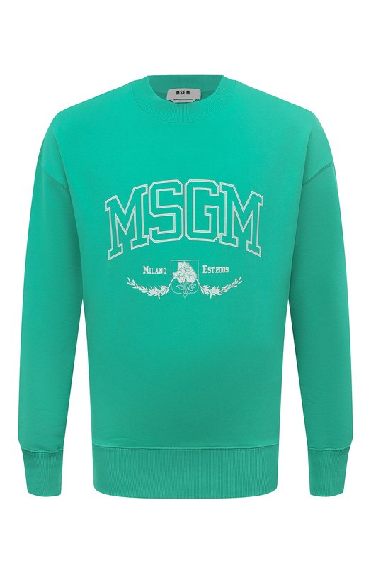 

Хлопковый свитшот MSGM, Зелёный