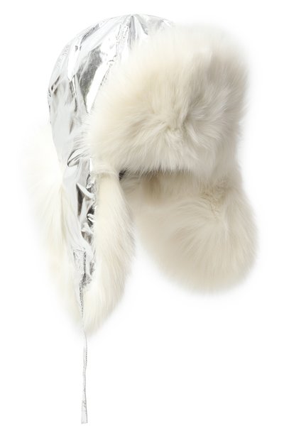 Шапка-ушанка с отделкой из песца YVES SALOMON ENFANT, арт. 23WEA015XXD0XW