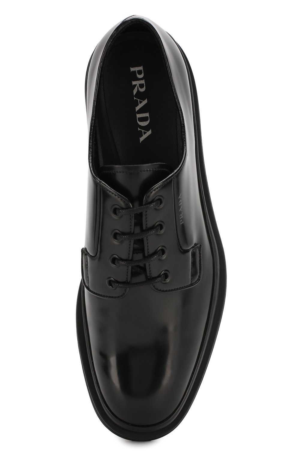 Кожаные дерби PRADA, арт. 2EE311-P39-F0002, фото 5