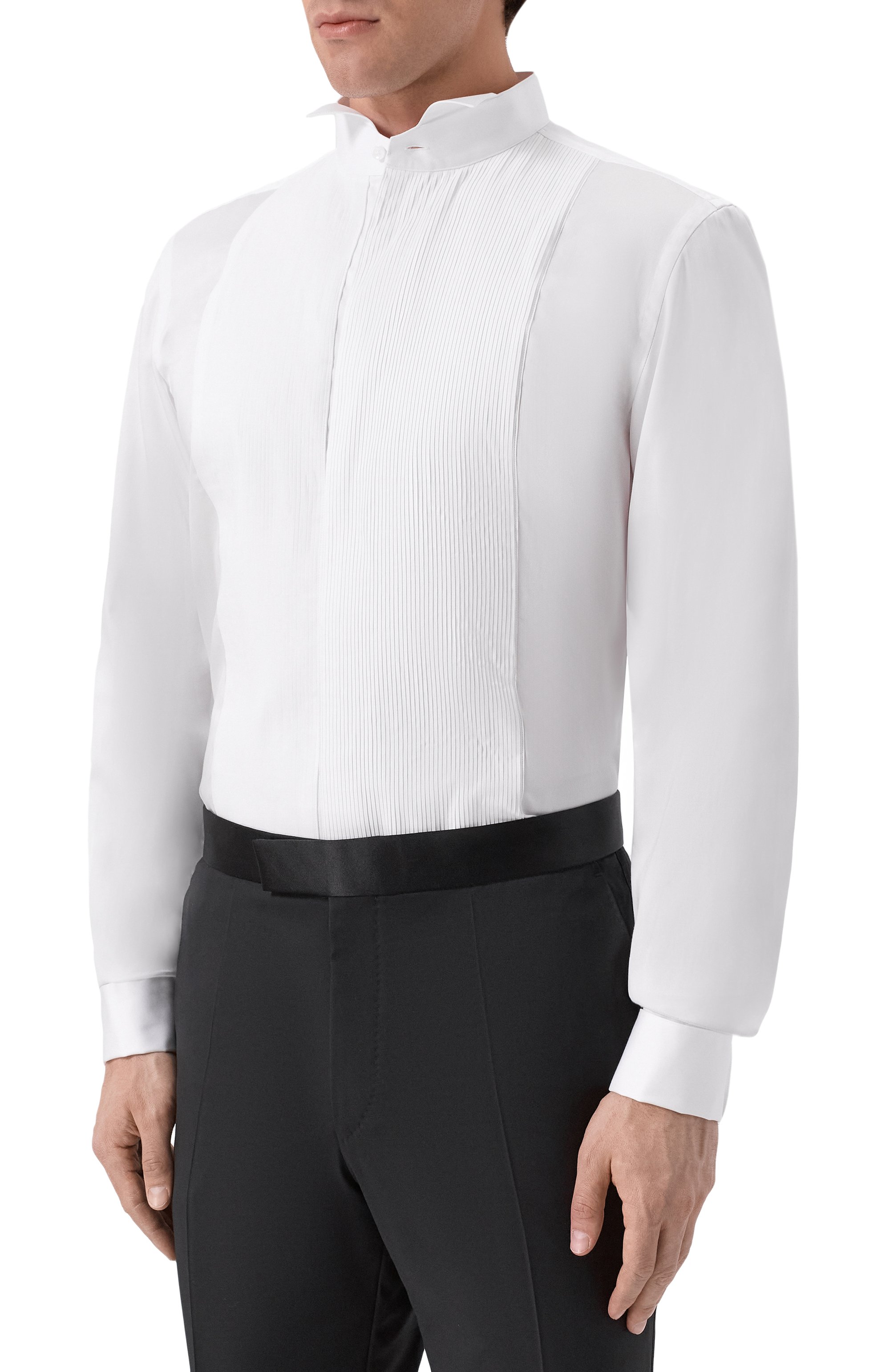 Хлопковая сорочка BOSS белого цвета по цене 22950 руб., арт. 50550662, фото 3 Хлопковая сорочка BOSS, арт. 50550662, фото 3