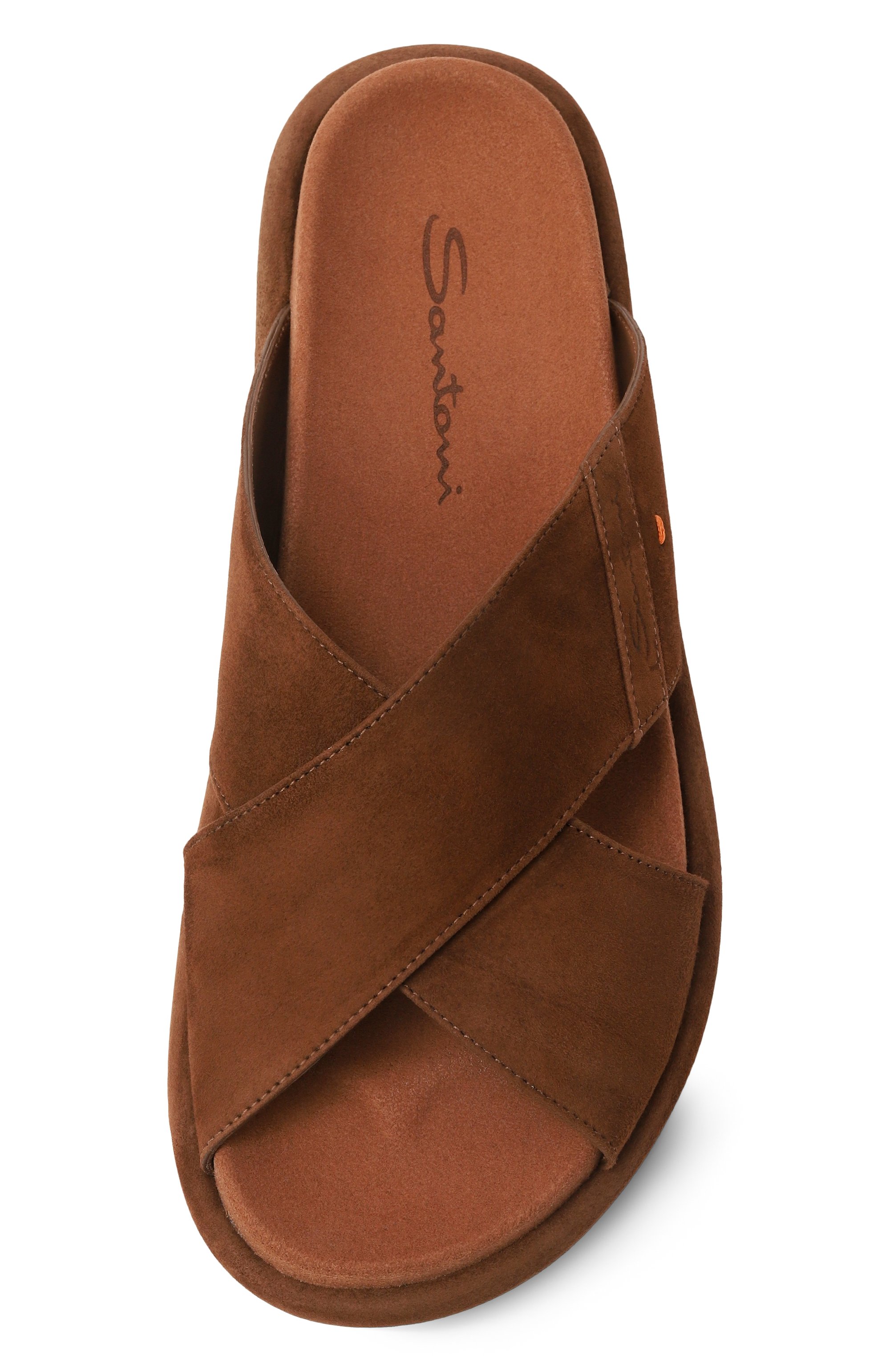 Замшевые шлепанцы SANTONI, арт. WHXG71540G0MTMGD, фото 6