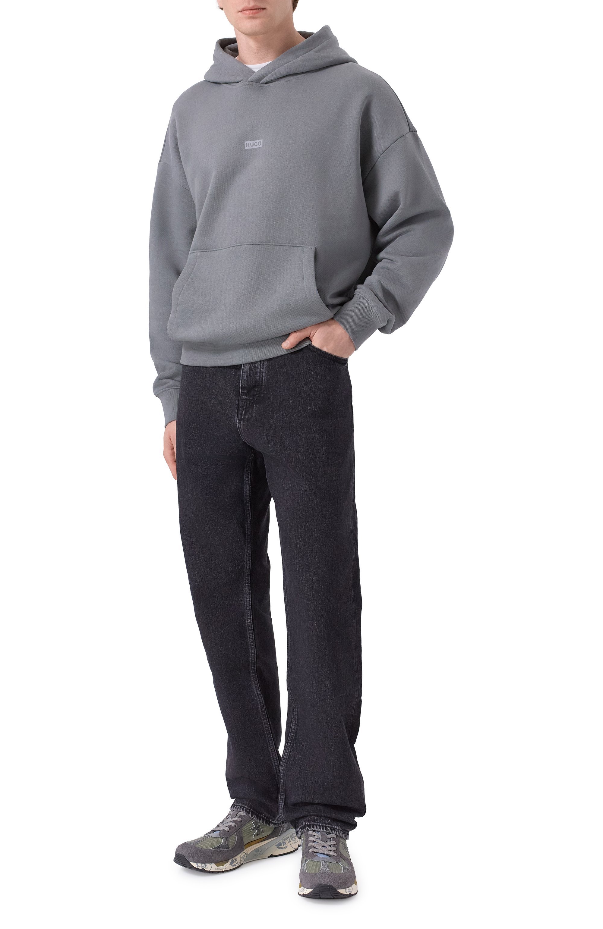 Хлопковое худи HUGO BLUE, арт. 50510724, фото 2