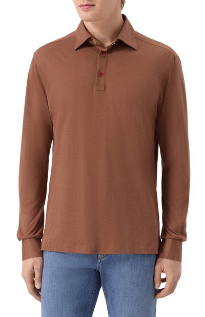 Поло из лиоцелла и хлопка KITON, арт. UMCP0SH0924207, фото 3