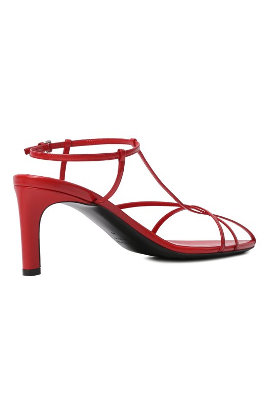Кожаные босоножки Cage Jil Sander J15WL0062/P6519 Красный  J15WL0062/P6519 Фото 5