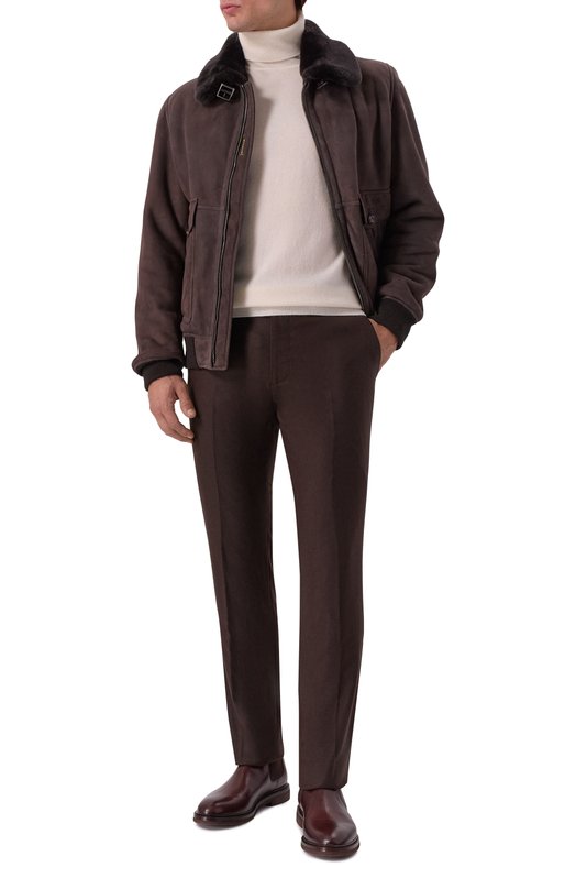 Дубленка из овчины Fiano-ME Moorer FIAN0/ME Коричневый  FIAN0/ME Фото 2