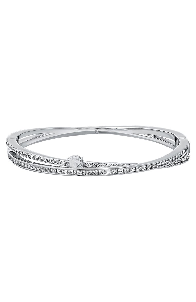 Женский браслет hyperbola SWAROVSKI серебряного цвета, арт. 5691225 | Фото 1 (Нос: Не проставлено; Материал: Металл, Кристаллы)