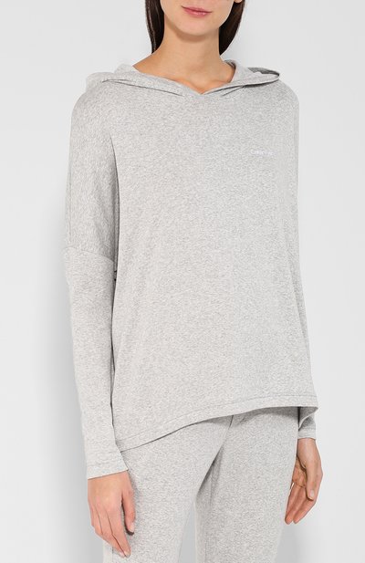 Худи из смеси хлопка и вискозы с капюшоном CALVIN KLEIN, арт. QS6120E, фото 3