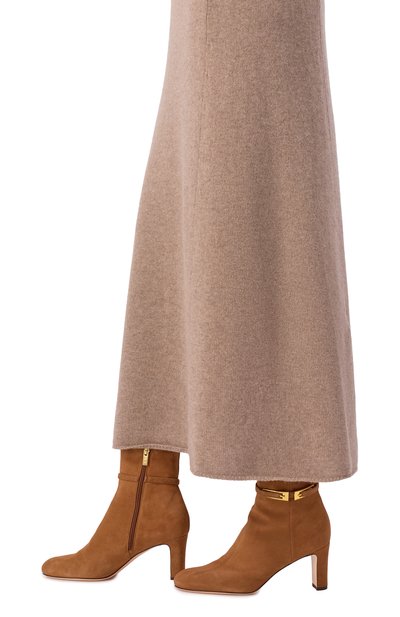 Замшевые ботильоны ginny buckle AGL светло-коричневого цвета по цене 49950 руб., арт. D276502PC/FERGU, фото 2 Замшевые ботильоны ginny buckle AGL, арт. D276502PC/FERGU, фото 2