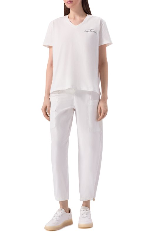 Хлопковая футболка Aeronautica Militare TS2491DJ00675 Белый  TS2491DJ00675 Фото 2