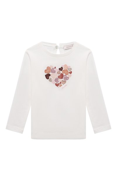 Хлопковый лонгслив MONNALISA, арт. 39B622, фото 1