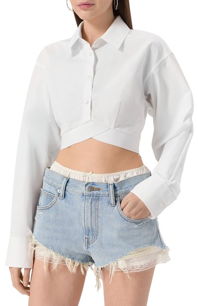 Хлопковая рубашка ALEXANDER WANG, арт. 1WC1251976, фото 3