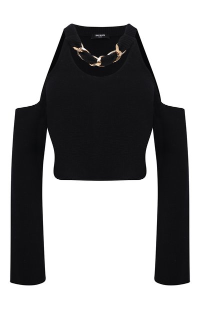 Женский шерстяной топ BALMAIN, арт. XF0KA050/KB78