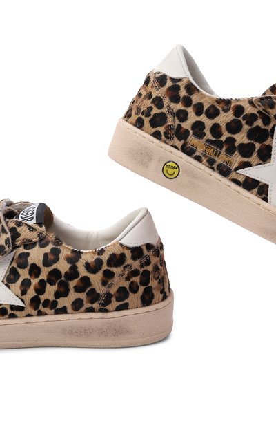 Кожаные кеды ball star GOLDEN GOOSE DELUXE BRAND леопардового цвета по цене 51100 руб., арт. GTF00501.F008053, фото 5 Кожаные кеды ball star GOLDEN GOOSE DELUXE BRAND, арт. GTF00501.F008053, фото 5