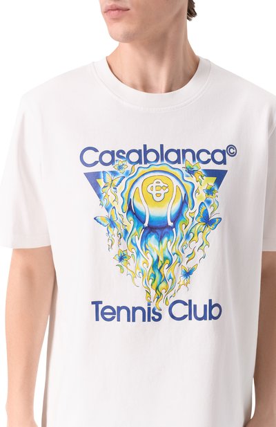 Хлопковая футболка CASABLANCA, арт. M-SP26-JTS-001-01, фото 5