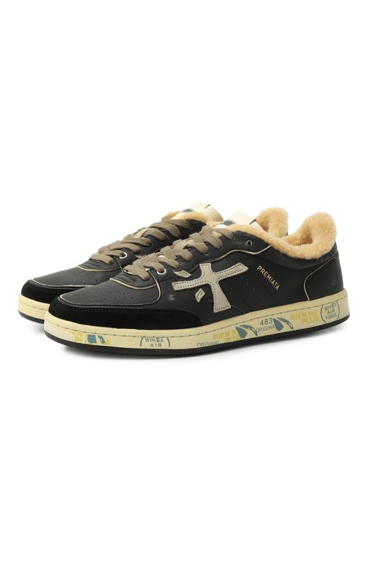 Кожаные кеды Bskt Clay Premiata BSKT CLAY/VAR 6909M Чёрный BSKT CLAY/VAR 6909M