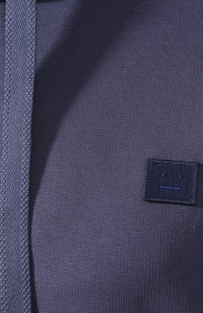 Хлопковое худи ACNE STUDIOS синего цвета по цене 39950 руб., арт. 2HK173/W, фото 5 Хлопковое худи ACNE STUDIOS, арт. 2HK173/W, фото 5
