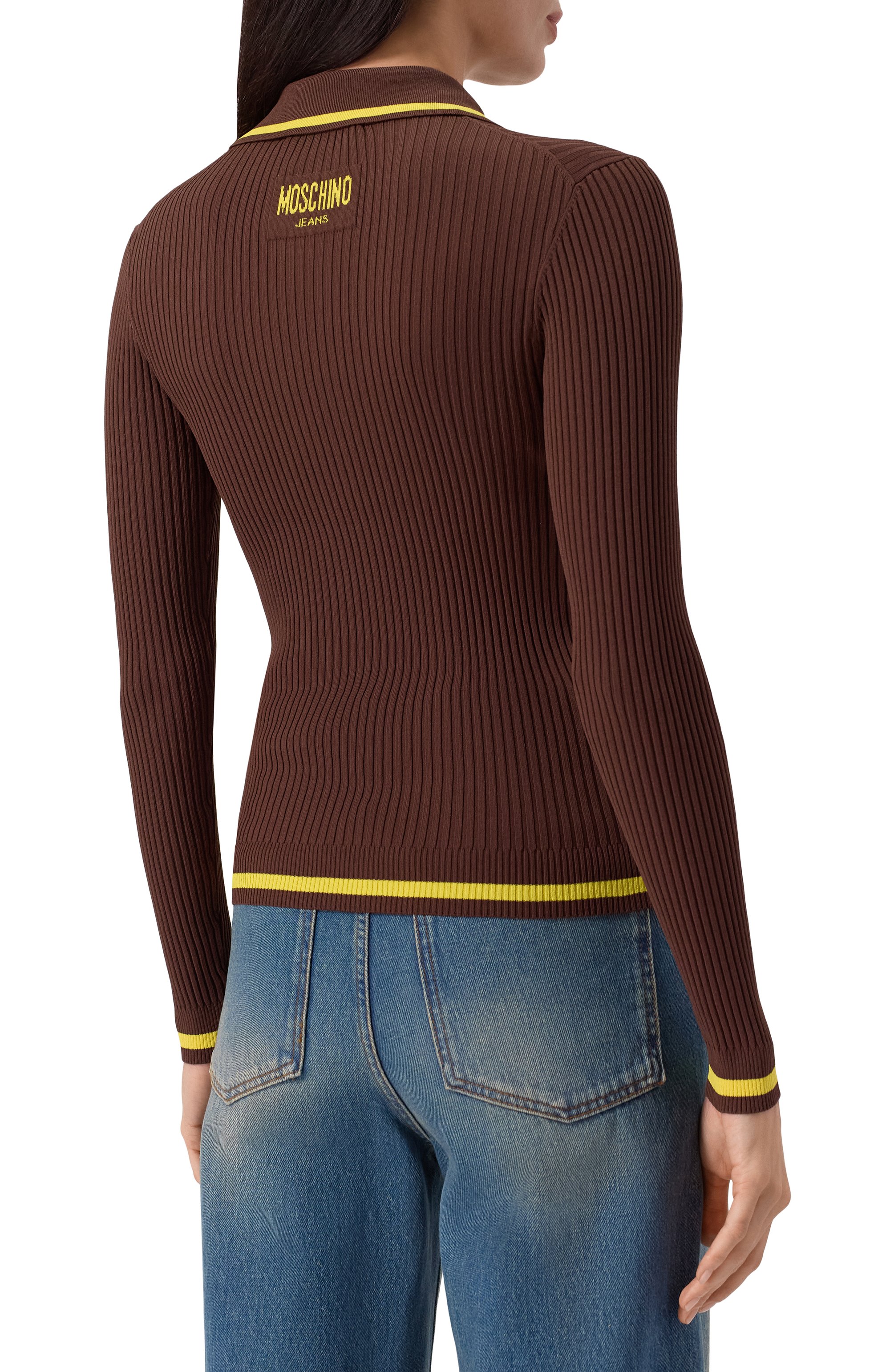 Поло из вискозы M05CH1NO JEANS, арт. J0911/8201, фото 4