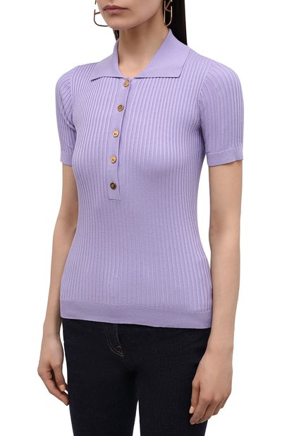 Шелковое поло VERSACE, арт. 1003597/1A02470, фото 3