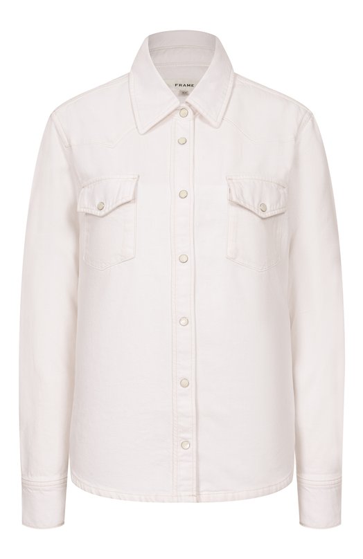 Джинсовая рубашка Frame Denim 7035182/THE CLASSIC SHIRT Белый 7035182/THE CLASSIC SHIRT